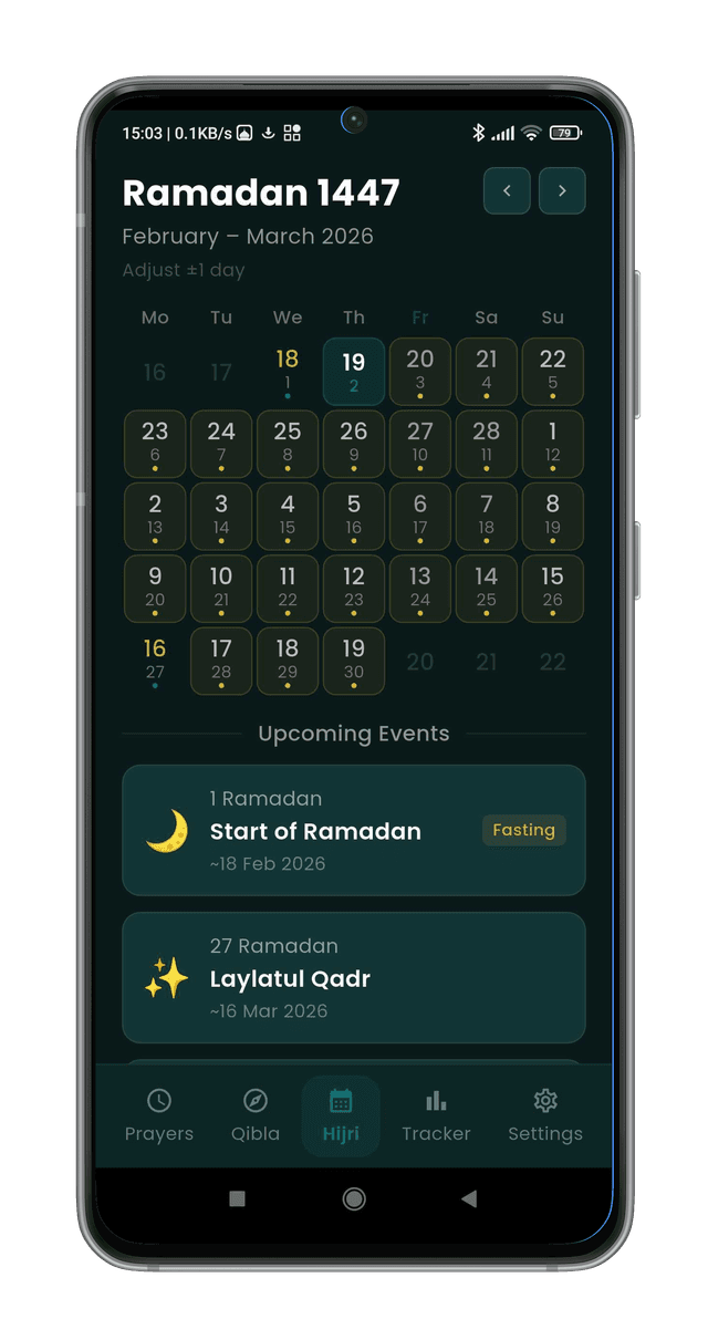 hijri screen